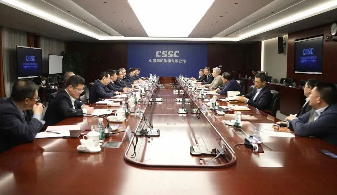 王德成率隊拜訪(fǎng)中船集團